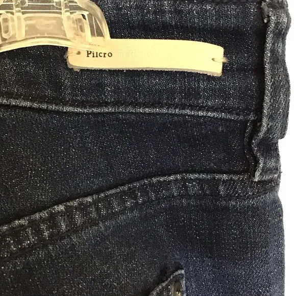 Pilcro slim boyfriend jeans jeans with floral sequins Sz 26 - Picture 9 of 9